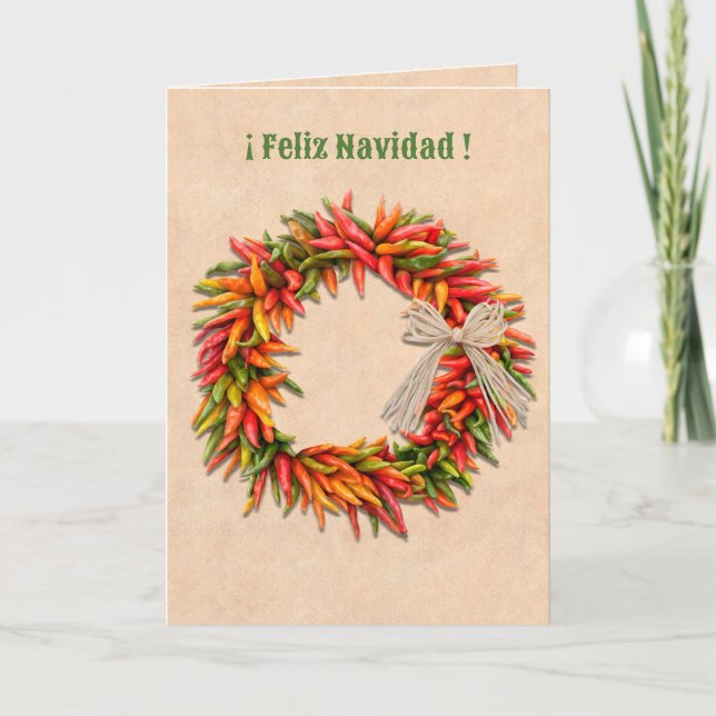Sydvästra Chile WandeFeliz Navidad jul Kort (Framsida)