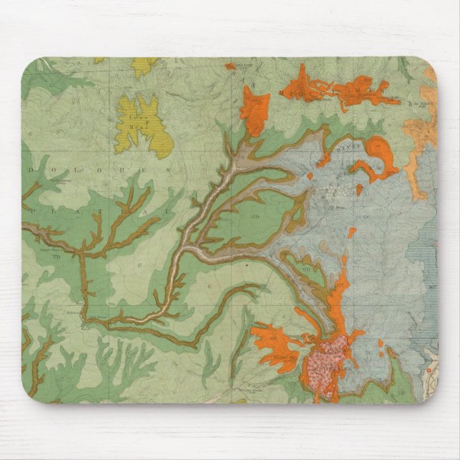 Sydvästra Colorado och delar av New mexico Musmatta (Framsidan)