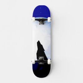 Sydvästra Coyote Howling vid Måne Skateboard Bräda 20,5 Cm