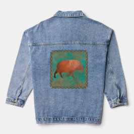 Sydvästra Cute Javelina i Copper and Teal Färg