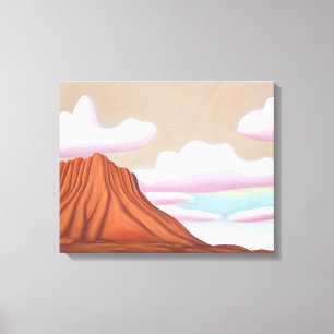 Sydvästra Desert och Mesa Minimalist Art Canvastryck
