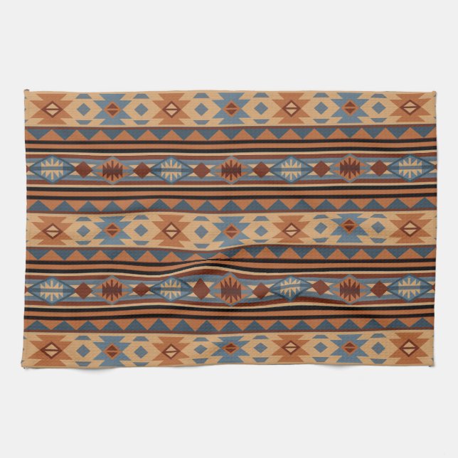 sydvästra Design Adobe Tan Grått Brown Kökshandduk (Horisontell)
