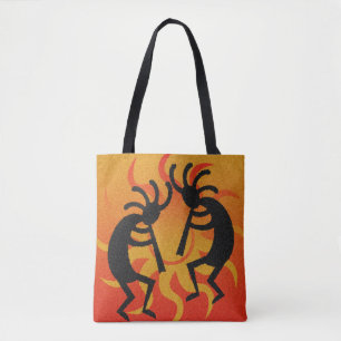 Sydvästra Design Kokopelli-stammen Sol Tygkasse