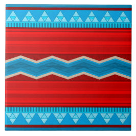 Sydvästra floden Canyon Geometric Red Turcos Kakelplatta