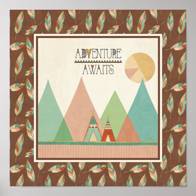 Sydvästra Geo III | Äventyr Awaits Poster (Framsidan)
