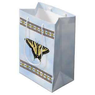 Sydvästra Gulten Swallowtail Butterfly Blå himmel