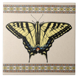 Sydvästra Gulten Swallowtail Butterfly Kakelplatta