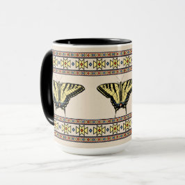 Sydvästra Gulten Swallowtail Butterfly Mugg