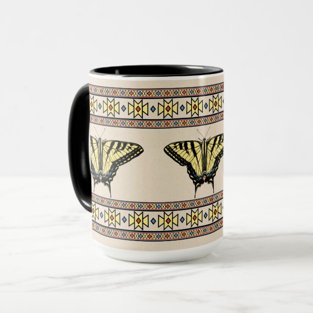 Sydvästra Gulten Swallowtail Butterfly Mugg (Framsida vänster)