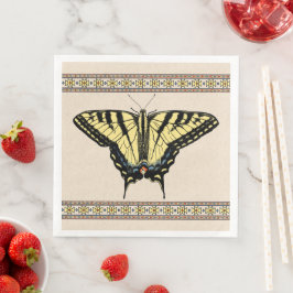 Sydvästra Gulten Swallowtail Butterfly Pappersservett