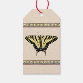 Sydvästra Gulten Swallowtail Butterfly Presentetikett