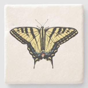 Sydvästra Gulten Swallowtail Butterfly Stenunderlägg