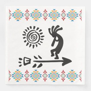 Sydvästra Indian Kokopelli Pappersservett