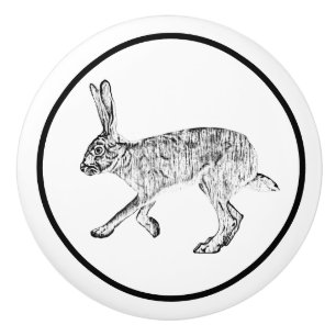 Sydvästra Jackkanin Design Black and White Knopp