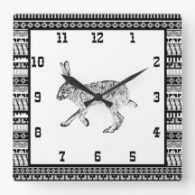 Sydvästra Jackkanit och Geometric Mönster Squ