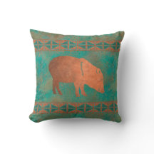 Sydvästra Javelina Mamma Copper Teal Mönster 16in