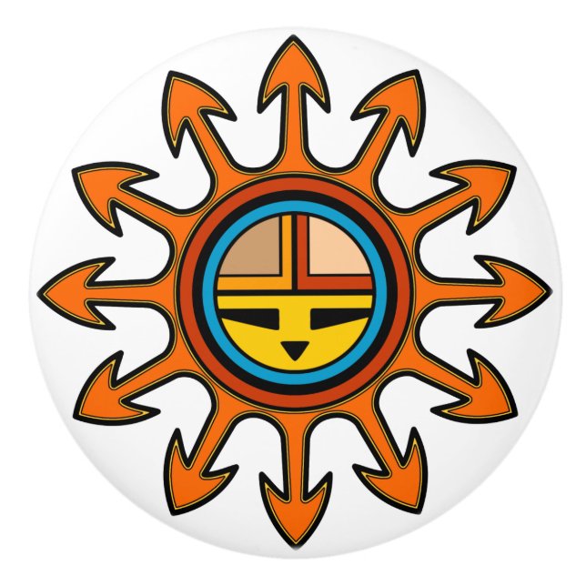 Sydvästra keramiska knop knopp (Framsidan)