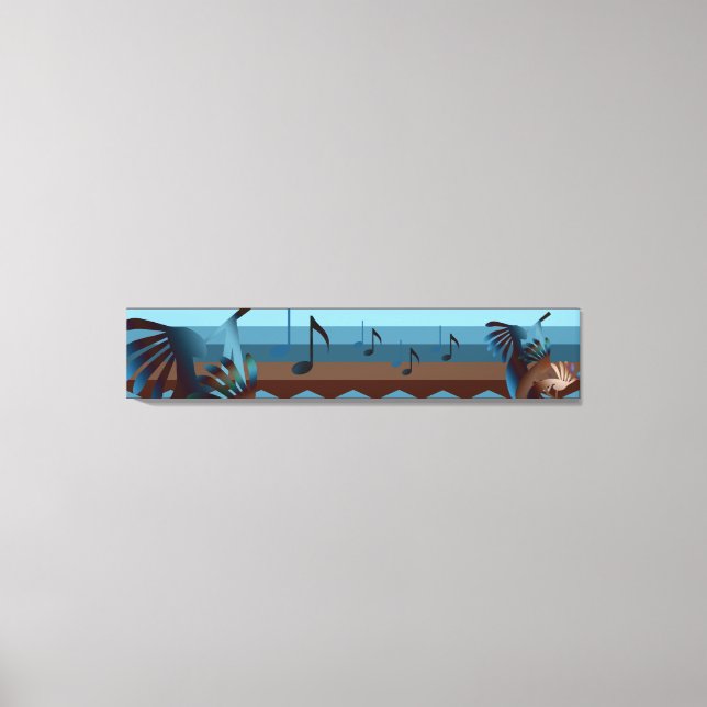 Sydvästra Kokopelli 50x10-Kanvastrycket Canvastryck (Framsida)