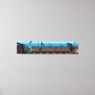 Sydvästra Kokopelli 50x10-Kanvastrycket Canvastryck