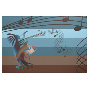 Sydvästra Kokopelli Music Tyg