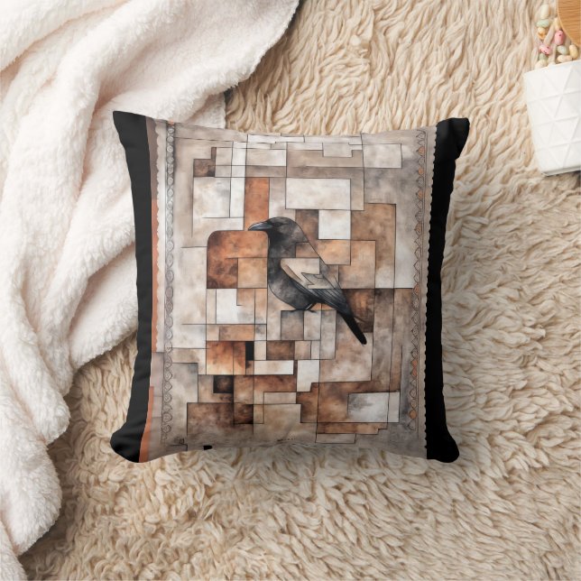 Sydvästra konsten: Raven Hårar Ancestors Kudde (Filt)