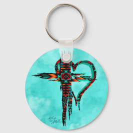 Sydvästra Kor och Hjärtnyckelring Nyckelring