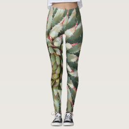 Sydvästra Leggings, Agave Grönt/Lila med Namn Leggings