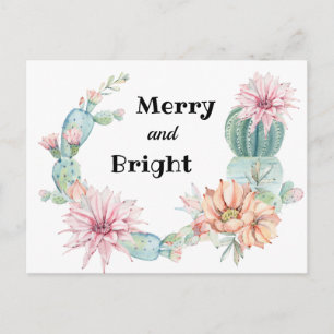 Sydvästra Merry och Bright Hälsning Vykort