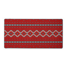 Sydvästra Mesas Red and Turcos Geometric Print