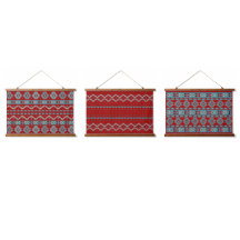 Sydvästra Mesas Turcos & Red Geometric Mönster