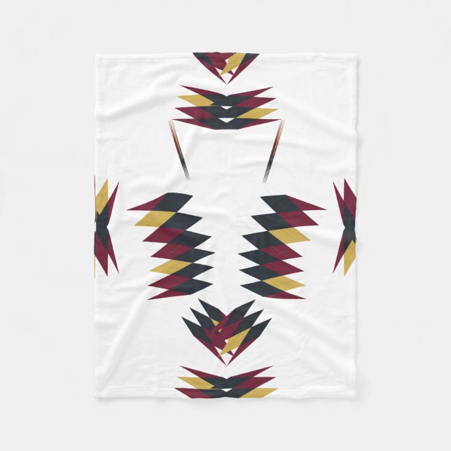 Sydvästra Mönster Fleecefilt (Framsidan)