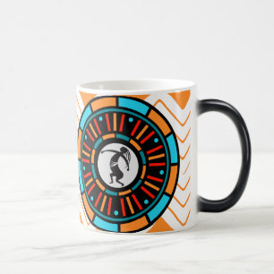 Sydvästra Mönster Kokopelli Coffee Magisk Mugg