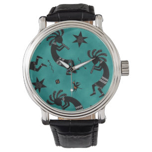 Sydvästra mönster, unisex Vintage stil Armbandsur