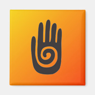 Sydvästra Native American Hand Symbol Magnet
