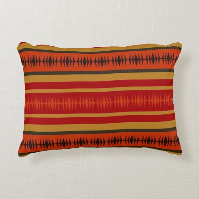 Sydvästra Native American Kärlek Line Prydnadskudde (Framsidan)