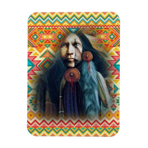 Sydvästra Native American Modig Magnet