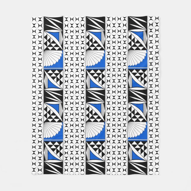 Sydvästra Native Sunrise i Blue Fleecefilt (Framsidan)