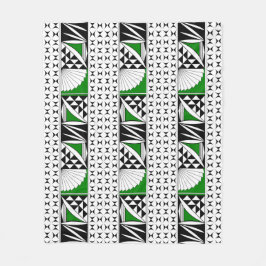 Sydvästra Native Sunrise i Grönt Fleecefilt