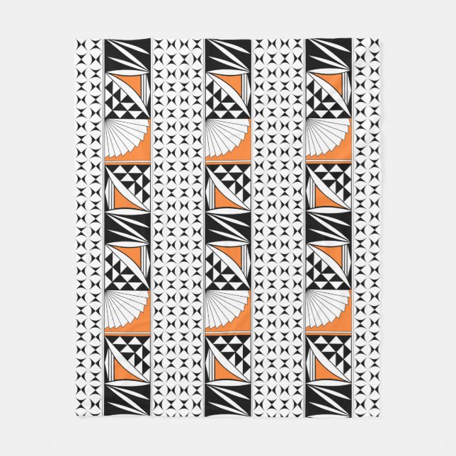 Sydvästra Native Sunrise i Orange Fleecefilt (Framsidan)