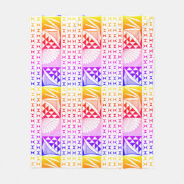 Sydvästra Native Sunrise i Rainbow Fleece Blanket