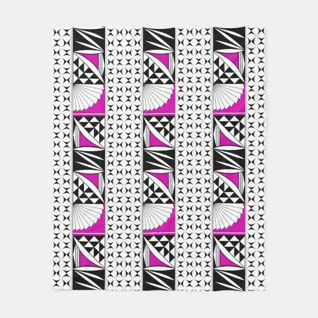 Sydvästra Native Sunrise i Rosa Fleecefilt (Framsidan)