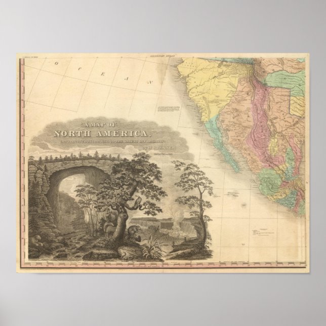 Sydvästra Nordamerika Poster (Framsidan)