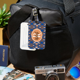 Sydvästra Oasis Aztec Geometric Bagagebricka
