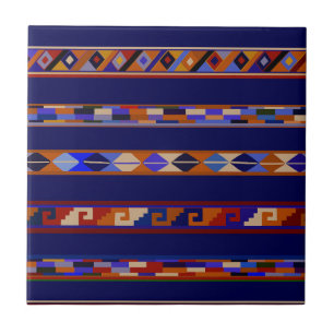 Sydvästra Oaxaca Tribal Folk Tile - flottan Kakelplatta
