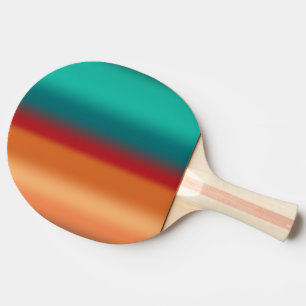 Sydvästra Orangen Röda turkos Rainbow Rand Pingisracket