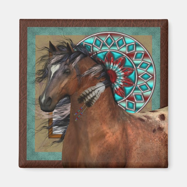 Sydvästra Padet Pony Magnet (Framsidan)