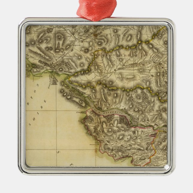 Sydvästra Perthshire Julgransprydnad Metall (Framsidan)