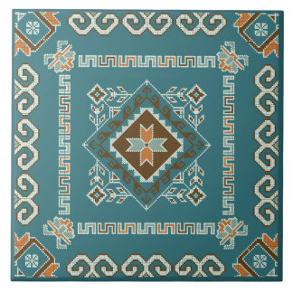 Sydvästra plattan av typen Teal Ceramic Tile Kakelplatta