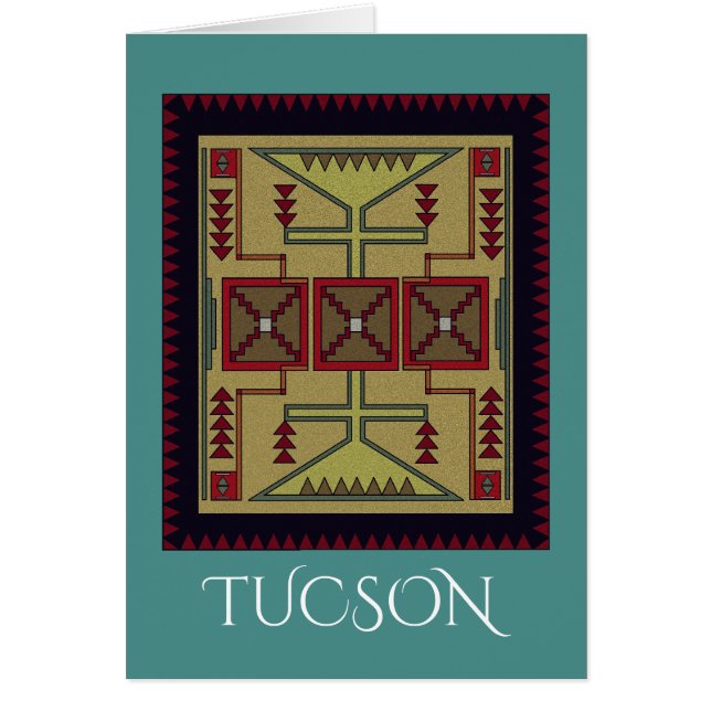 Sydvästra Retro Hälsningskort (Framsidan)