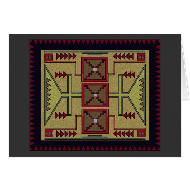 Sydvästra Retro Hälsningskort (Framsidan Horizontal)